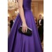 Evening Bag - Pleated Satin w/ Beads Accent - Black - BG-E70973BK